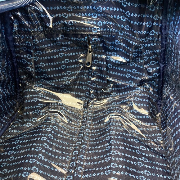 Vintage ✈️Roxy Hawaiian Print Large Duffle Bag roll Suitcase *READ Like New - Picture 6 of 7